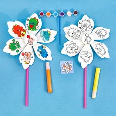 Bộ Chong Chóng Tô Màu Sáng Tạo DIY Cho Bé