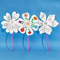 Bộ Chong Chóng Tô Màu Sáng Tạo DIY Cho Bé