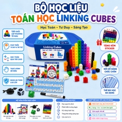 Linking Cubes Montessori - Bộ Học Liệu STEM Giúp Bé Học Toán, Đếm Số Và Phát Triển Tư Duy