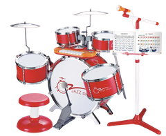 Bộ trống đồ chơi Jazz Drum cho bé cỡ siêu lớn loại cao cấp có phím piano kèm ghế ngồi và mic hát