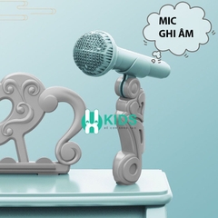 Đàn piano mini 25 phím điện tử cho bé tự học tại nhà, có mic hát thu âm, kết nối điện thoại kèm sẵn 22 bài hát vui vẻ