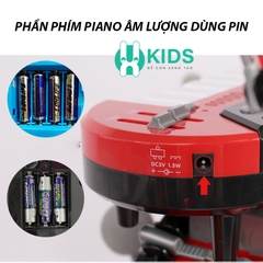Bộ trống đồ chơi Jazz Drum cho bé cỡ siêu lớn loại cao cấp có phím piano kèm ghế ngồi và mic hát