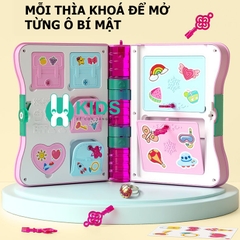 Đồ chơi sách nhật ký ma thuật, hộp quà tặng bí mật vui nhộn kèm nhiều phụ kiện sticker dễ thương cho bé gái