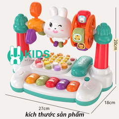 Điện thoại đồ chơi thông minh đa chức năng 16 chế độ chơi có phím piano,kể chuyện,học toán giáo dục sớm ngôn ngữ cho bé