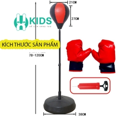 Đồ Chơi Đấm Bốc , boxing phát triển thể chất vận động thể thao kèm găng tay bơm hơi cao cấp cho trẻ em