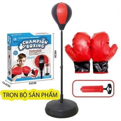 Đồ Chơi Đấm Bốc , boxing phát triển thể chất vận động thể thao kèm găng tay bơm hơi cao cấp cho trẻ em