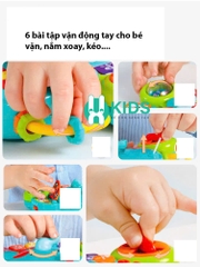 Đồ chơi đàn piano đa chức năng chú voi có đèn nhiều trò chơi giáo dục sớm bé về âm nhạc, phát triển vận động thông minh