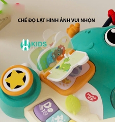 Đồ chơi đàn piano đa chức năng chú voi có đèn nhiều trò chơi giáo dục sớm bé về âm nhạc, phát triển vận động thông minh