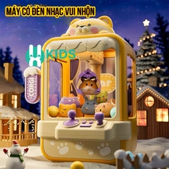 Đồ chơi máy gắp thú bông mini size lớn loại mới 2024 gấu mèo CORGI có đèn nhạc kèm nhiều đồ gắp cho trẻ em