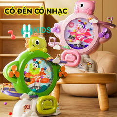 Đồ chơi bắt bóng hứng bi tính điểm phiên bản vòng quay mới có nhiều chế độ chơi, đường trượt ô tô có đèn nhạc cho bé