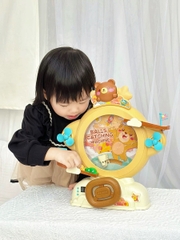 Đồ chơi bắt bóng hứng bi tính điểm phiên bản vòng quay mới có nhiều chế độ chơi, đường trượt ô tô có đèn nhạc cho bé
