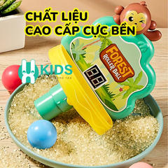 Đồ chơi giáo dục sớm đa năng 3in1 có đập chuột cùng đường trượt kết hợp bắn bóng tính điểm cho bé từ 6 tháng - 3 tuổi