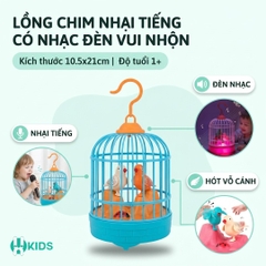Đồ Chơi lồng chim hót có thể nhại lại tiếng giọng nói, cảm ứng tiếng vỗ tay có đèn nhạc cực vui cho bé