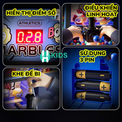 Đồ chơi máy bắn bi pinball tính điểm thế hệ mới Marbles có chế độ thi đấu đối kháng rèn luyện sự tập trung tư duy trẻ em