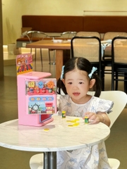 Đồ chơi máy bán nước tự động thông minh trẻ em kiêm két sắt mini cho bé trai bé gái có đèn và nhạc vui nhộn