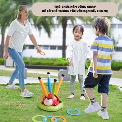 Đồ chơi thể thao vận động BỌ DỪA đa năng tích hợp 3 trò chơi có remote điều khiển phát triển thể chất tư duy cho bé