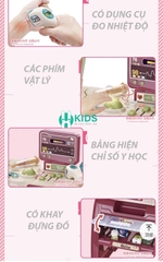 Đồ chơi phòng khám bác sĩ mini nhập vai y tá có đèn nhạc đầy đủ dụng cụ y tế kèm cả ghế ngồi cho bé