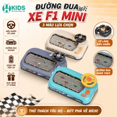 ĐỒ CHƠI ĐUA XE F1 MINI – ĐƯỜNG ĐUA KÈM VÔ LĂNG ĐIỀU KHIỂN CỰC CUỐN