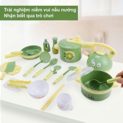 Bộ Đồ Chơi Nấu Ăn Nhà Bếp Khủng Long 20 Chi Tiết