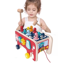 Đập Chuột Voi Gỗ 3 Trong 1 ELT Cho Bé - Đồ Chơi XKIDS