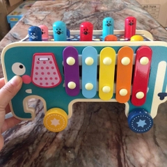 Đập Chuột Voi Gỗ 3 Trong 1 ELT Cho Bé - Đồ Chơi XKIDS
