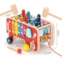 Đập Chuột Voi Gỗ 3 Trong 1 ELT Cho Bé - Đồ Chơi XKIDS