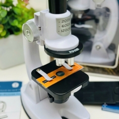 Kính Hiển Vi Khoa Học Cho Bé 1200X Hộp Lớn Kèm Bộ Phụ Kiện Thí Nghiệm