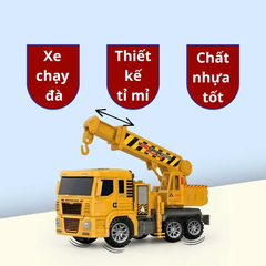 Bộ 6 Xe Công Trình Mô Hình Cỡ Lớn Cho Bé