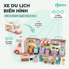 Xe Du Lịch Biến Hình Nhà Búp Bê G0021 Cho Bé - Đồ Chơi XKIDS