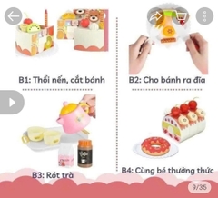 Bộ Đồ Chơi Cắt Bánh Sinh Nhật 85 Chi Tiết Có Đèn Nhạc Cho Bé