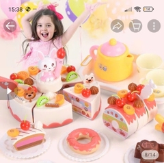 Bộ Đồ Chơi Cắt Bánh Sinh Nhật 85 Chi Tiết Có Đèn Nhạc Cho Bé