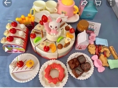 Bộ Đồ Chơi Cắt Bánh Sinh Nhật 85 Chi Tiết Có Đèn Nhạc Cho Bé