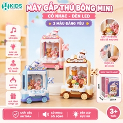 Máy Gắp Thú Bông Mini Có Nhạc Và Đèn LED – Đồ Chơi Arcade Cho Bé