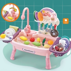 Bồn Rửa Chén Đồ Chơi Cho Bé Có Vòi Nước Tuần Hoàn H364A