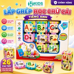 Bộ Đồ Chơi Lắp Ghép Học Chữ Cái Tiếng Anh Blocks 8554 Cho Bé 3+