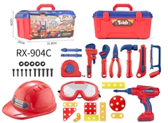 Hộp Dụng Cụ Kỹ Sư Di Động Có Máy Khoan Điện Cho Bé – Đồ Chơi Lắp Ráp STEM Xkids