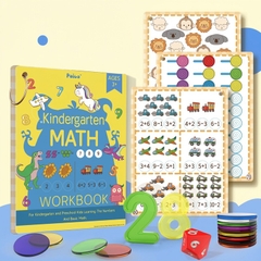 Bộ Học Liệu Toán Mầm Non Kindergarten Math Cho Bé, Học Đếm Số, Phép Tính, Phát Triển Tư Duy Logic