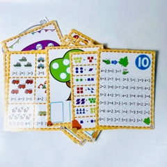 Bộ Học Liệu Toán Mầm Non Kindergarten Math Cho Bé, Học Đếm Số, Phép Tính, Phát Triển Tư Duy Logic