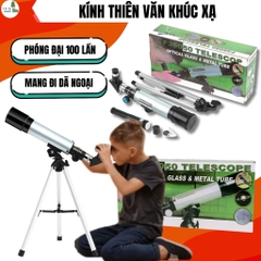 Kính Thiên Văn Khúc Xạ F36050 Phóng Đại 100 Lần Cho Bé Quan Sát Mặt Trăng