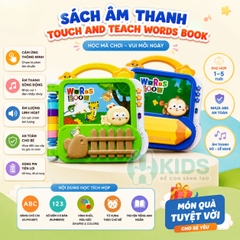 Sách Âm Thanh Touch And Teach Words Book Học Tiếng Anh Cho Bé 1–5 Tuổi