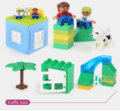 Bộ Xếp Hình Lego Khu Vườn, Cầu Trượt Vui Nhộn