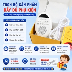 Loa Giọt Nước Học Ngôn Ngữ Cho Bé – Bluetooth, Thẻ Nhớ, Hẹn Giờ Tắt, Cắm Tai Nghe