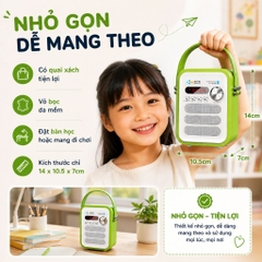 Loa Nghe Tiếng Anh Loci P50 Bản Nâng Cấp Cho Bé – Điều Khiển Từ Xa, Kèm Thẻ Nhớ Nạp Sẵn Bài