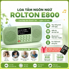 Loa Tắm Ngôn Ngữ Rolton E800 Cho Bé – Loa Kép Stereo, Màn Hình Hiện Tên Bài, Bluetooth, Thẻ Nhớ