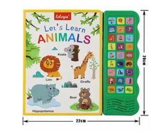 Đồ Chơi Âm Thanh Let's Learn 27 Nút 5 Chủ Đề Cho Bé - ABC, 123, First Words, Animals, Farm Animals