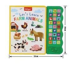Đồ Chơi Âm Thanh Let's Learn 27 Nút 5 Chủ Đề Cho Bé - ABC, 123, First Words, Animals, Farm Animals