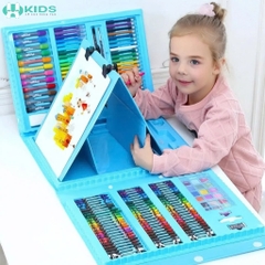 Bộ Màu Nhũ Kim Tuyến, Màu Gaga Baby – Hộp Vali Đa Năng Có Bảng Vẽ Gấp Gọn Cho Bé Học Vẽ Sáng Tạo | Xkids