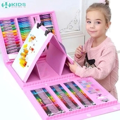Bộ Màu Nhũ Kim Tuyến, Màu Gaga Baby – Hộp Vali Đa Năng Có Bảng Vẽ Gấp Gọn Cho Bé Học Vẽ Sáng Tạo | Xkids