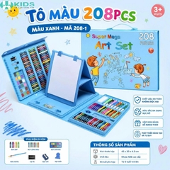 Bộ Màu Nhũ Kim Tuyến, Màu Gaga Baby – Hộp Vali Đa Năng Có Bảng Vẽ Gấp Gọn Cho Bé Học Vẽ Sáng Tạo | Xkids