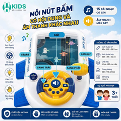 Đồ Chơi Điều Khiển Vô Lăng Máy Bay Cho Bé Có Đèn LED Âm Thanh Đường Đua